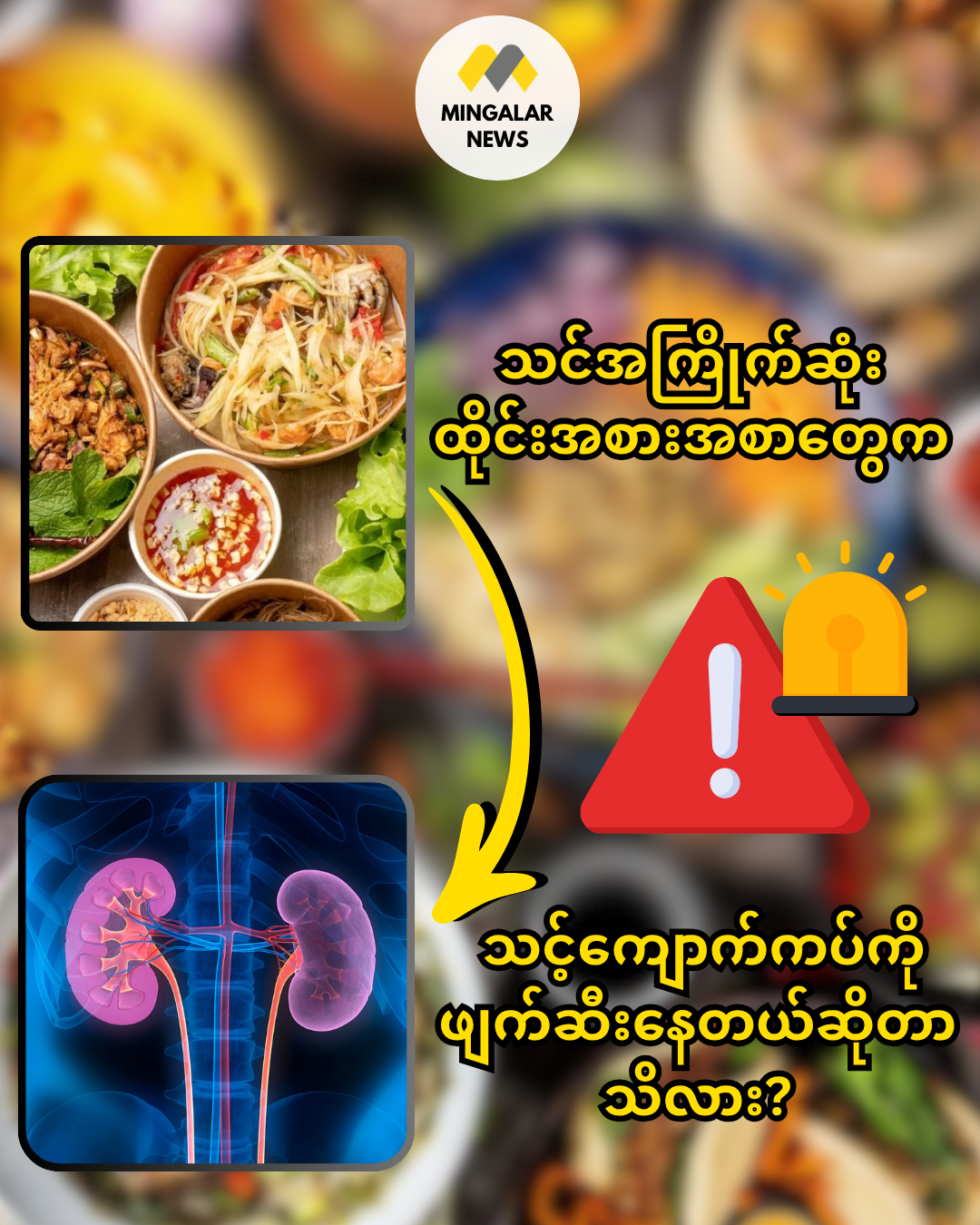 သင်အကြိုက်ဆုံး ထိုင်းအစားအစာတွေက သင့်ကျောက်ကပ်ကို ဖျက်ဆီးနေတယ်ဆိုတာသိလား?