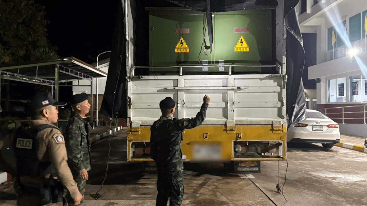 ထိုင်း-မြန်မာနယ်စပ်တွင် ဘတ် ၁၀ သန်းတန် မီးစက်ကြီးများ ဖမ်းဆီးရမိ