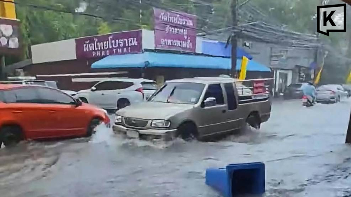 ဖူးခက်တွင် မိုးသည်းထန်စွာ ရွာသွန်း၍ ရေကြီးပြီး သက်သတ်လွတ် ပွဲတော်လမ်းဆုံ ရေဝင်