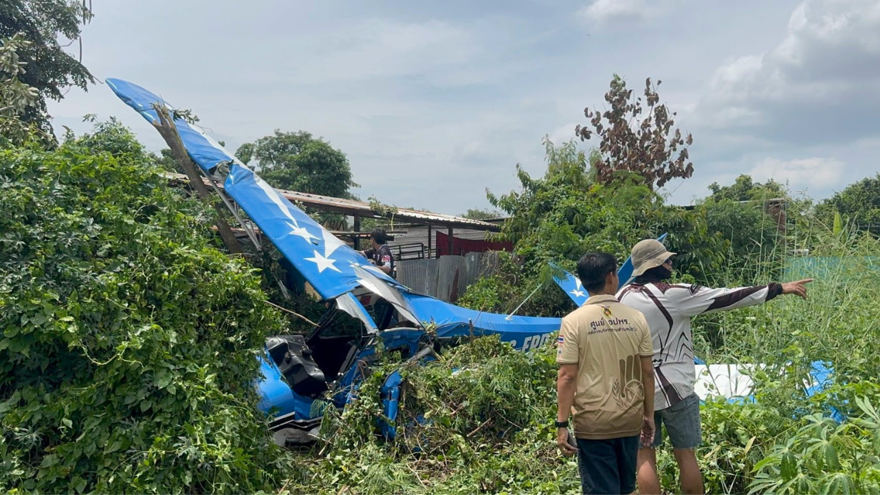  ချွန်ဘူရီတွင် လေယာဉ်ငယ် ပျက်ကျ၍ ထိုင်း-ဂျာမန် ကပ္ပတိန် ဒဏ်ရာရ